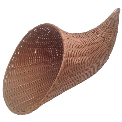 Corne d'abondance plastique marron 81 x 41 x 40 cm - Vanneries