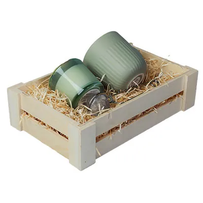 Cagette bois naturel 27,5 x 17,5 x 7 cm - Barquettes bois, Cagettes bois -1