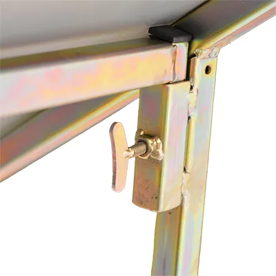 Présentoir cagettes fruits et légumes à roulettes 3 niveaux acier 86 x 60,5 x 162,7 cm - Présentoir étalage fruits et légumes - Etalages de marché-1