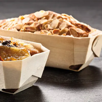 Moule de cuisson en bois pour pain 185 x 115 x 55 mm - Moules jetables, Caissettes papier-4