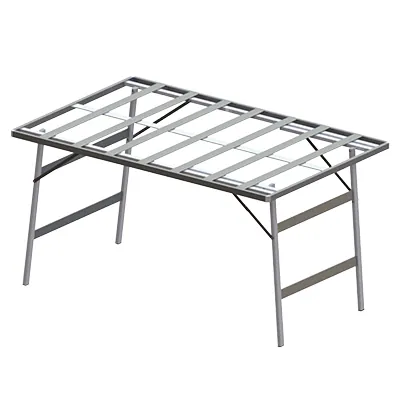 Table pliante marché aluminium 150 x 100 x 80 cm - Table de marché - Table de maraîcher - Tables de marché, étals de marché