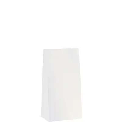 Sac SOS kraft blanc 12,5 + 7,5 x 24,5 cm, paquet de 250 - Sacs SOS