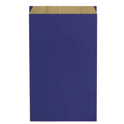 Pochette cadeau kraft vergé bleu marine 30 x 9 x 49,5 cm - Sachet kraft - Lot de 250 - Pochettes cadeaux unies