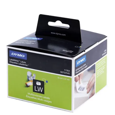 Etiquette adresse repositionnable pour Dymo LabelWriter 32 x 57 mm - Blanc - Rouleau de 1000 - Imprimantes Étiquettes