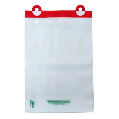 Sac plastique liassé à ouverture décalée transparent 2,38L 23 + 3 x 31 cm PEBD 50µ - Lot de 200 - Sacs plastique liassés