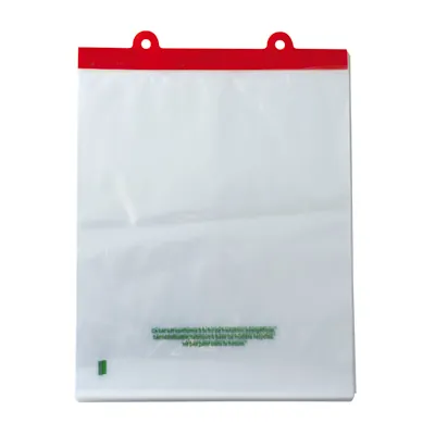 Sac plastique liassé à ouverture décalée transparent 4,95L 30 + 3 x 35 cm PEBD 50µ - Lot de 200 - Sacs plastique liassés