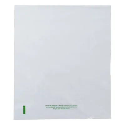 Sac plastique liassé à ouverture décalée transparent 4,95L 30 x 35 cm PE 21µ - Lot de 500 - Sacs plastique liassés-1