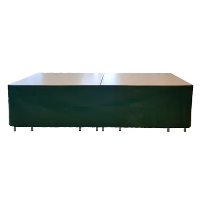Devant de table PVC Vert 350 x 70 cm - Tablier de table - Habillage de table - Tables de marché, étals de marché