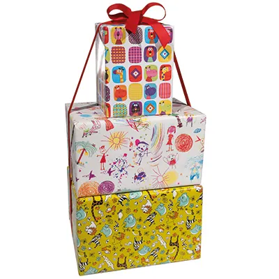 Papier cadeau Kid - Multicolore - 70 cm x 100 m - Le rouleau - Papiers cadeaux enfants-2