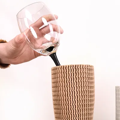 Manchon carton de bouteille 30 cm Ø 7,5 cm brun - Protection colis, Calage colis-3