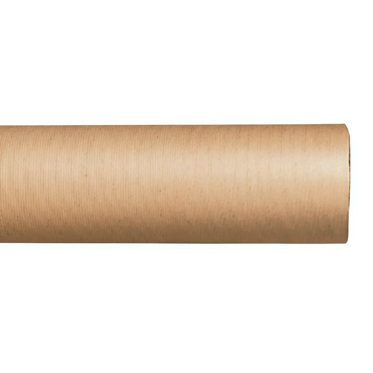 Papier cadeau kraft vergé brun uni 70 cm x 100 m 60 g/m² – le rouleau - Papiers cadeaux unis-1