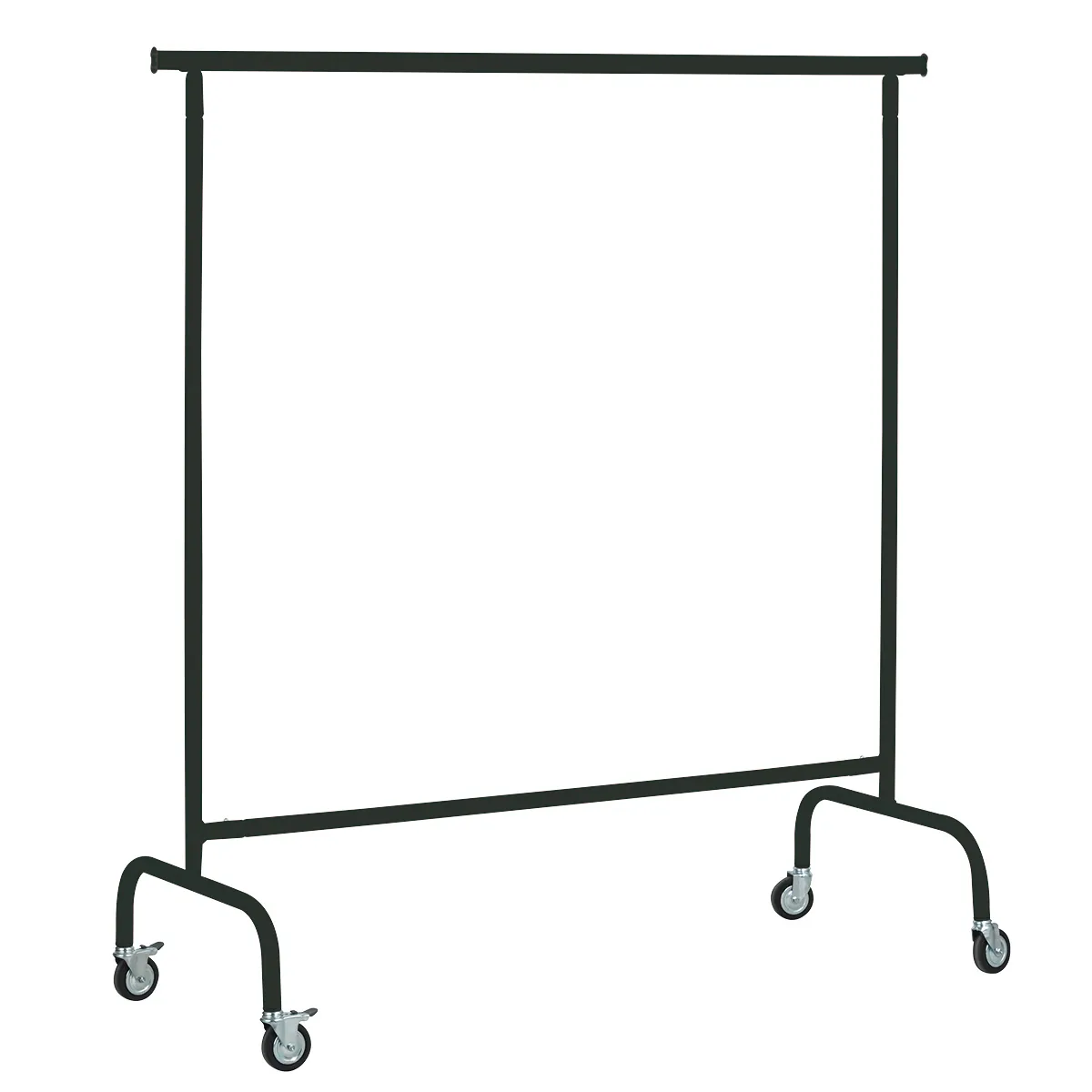 Portant vêtement professionnel droit 150 x H 160 cm - Noir mat - Portants à vêtements droits