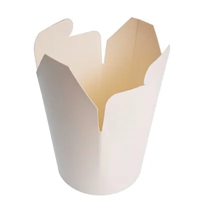 Boîte à pâtes carton 1064 ml fermeture croisillon - Emballage pasta box - Blanc - Lot de 50 - Pots à soupe, Boîtes à pâtes