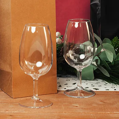 Verre à vin plastique réutilisable 25 cl - Verre à pied plastique - Lot de 12 - Gobelets plastique, Flûtes plastique, Verres à pied plastique-1