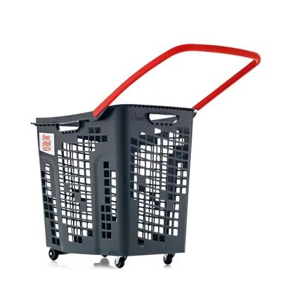 Panier sur roulettes - Paniers magasin