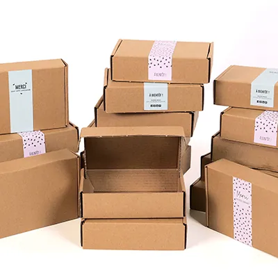 Carton d'expédition brun 17,5 x 12 x 6 cm - Boîte carton - Lot de 20 - Cartons d'expédition, Boîtes carton-1