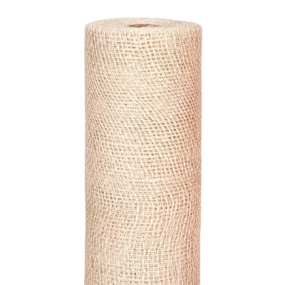 Toile de jute blanche - Rouleau de 122 cm x 5 m  - Revêtements, Tissus et Rideaux