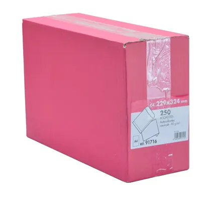 Pochette C4 kraft brun sans fenêtre La Couronne 229 x 324 mm 90g – Boîte de 250 - Pochettes kraft-1