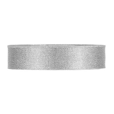 Ruban argent tissu Nastro Goldever Silver 25 mm x 112 m, paquet de 5 - Rubans tissu, Cordons