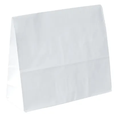Pochette cadeau papier kraft blanc à rabat adhésif 36 x 13 x 30,5 cm 90g/m² – Paquet de 50 - Pochettes SOS kraft