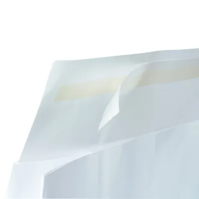 Pochettes cadeaux kraft blanc à rabat adhésif 36+13x30,5 cm 90g/m² – Paquet de 50 - Pochettes SOS kraft-1