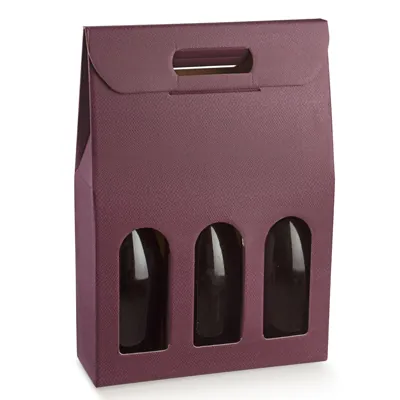 Boîtages 3 bouteilles - Coffrets pour bouteilles de vin, Boîtes pour bouteilles de vin