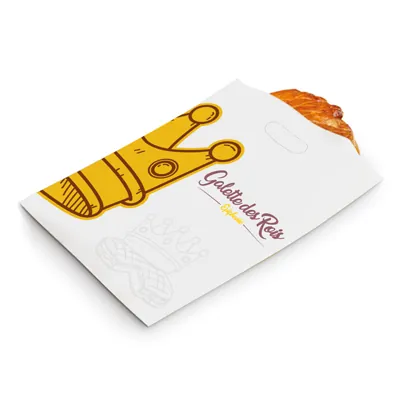 Sac galette des Rois ingraissable poignées renfort carton 23 x 3 x 29 cm - Lot de 100 - Papiers pâtissier, Papiers cuisson
