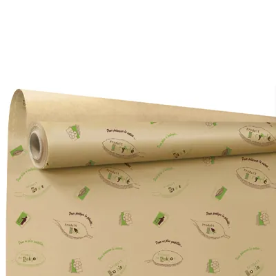 Papier cadeau recyclé BIO kraft 69 cm x 50 m 60 g/m² – Le rouleau - Papiers cadeaux kraft à motifs-1