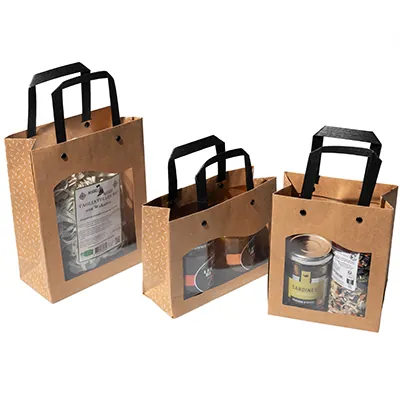 Sacs kraft à fenêtre Delicatessen - Sacs kraft à fenêtre-2
