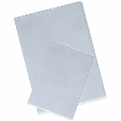 Double Intercalaire de protège menu PVC transparent 16,2 x 23,5 cm - Porte-visuels de comptoir