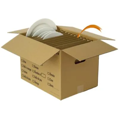 Croisillon carton séparation assiettes pour carton 36L - Caisses américaines cartons
