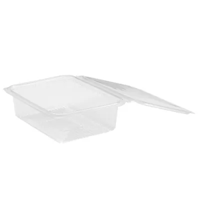 Barquette avec couvercle charnière 750 ml 18,2 x 14,2 x 5,5 cm - Barquette plastique - Lot de 50 - Barquettes plastique-1