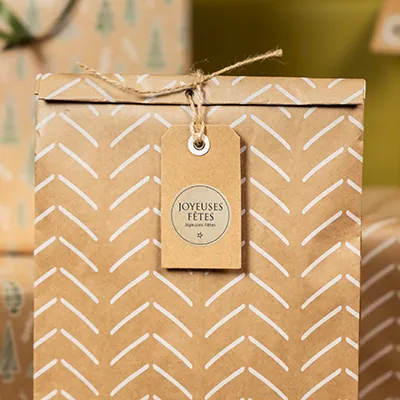 Étiquettes adhésives JOYEUSES FÊTES ø 35 mm - Paquet de 500 - Étiquettes cadeaux adhésives-2