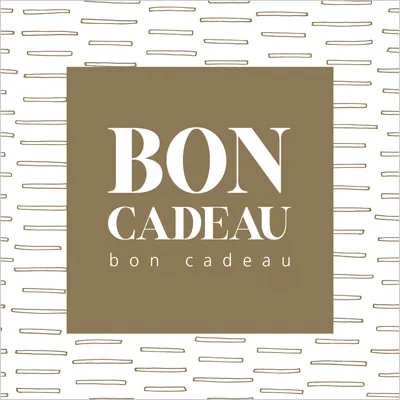 Bon cadeau brun / blanc 12 x 12 cm avec enveloppe - Bons cadeaux-1