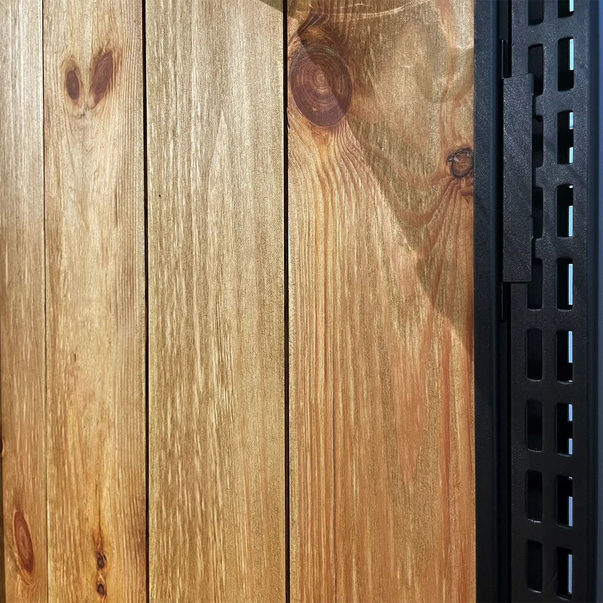 Fond gondole bois plein pin massif brun 96,2 x 120 cm - fond pour gondole - panneau bois pour gondole - Fonds Bois-1