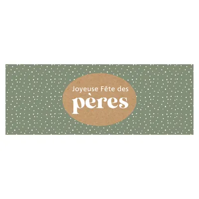 Affiche vitrine Fête des Pères 80x30 cm – Bandeau décoration magasin - Fête des pères