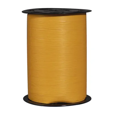 Bolduc mat jaune moutarde 10 mm x 250 m polypropylène - Bolducs unis