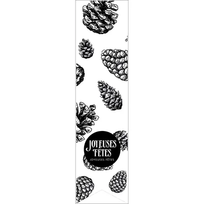 Étiquettes adhésives pour sacs Joyeuses Fêtes - Étiquettes cadeaux ferme sac