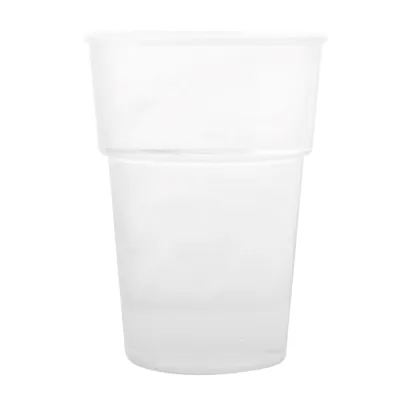 Gobelet plastique gradué 33 cl ø 7,61 x 11,53 cm - Gobelet réutilisable - Verre plastique - Transparent - Lot de 50 - Gobelets et verres jetables