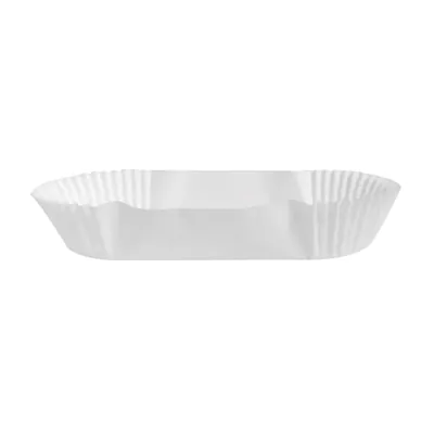 Caissette papier ingraissable ovale 115 x 55 x 25 mm - Caissette gâteau - Caissette pâtisserie - Blanc - Lot de 1000 - Moules jetables, Caissettes papier