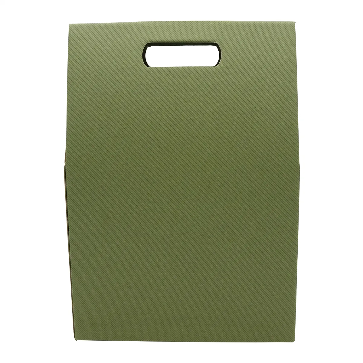 Boîte carton 3 bouteilles à fenêtre 27 x 9 x 38,5 cm Vert - Étui 3 bouteilles - Coffret 3 bouteilles - Paquet de 10 - Coffrets pour bouteilles de vin, Boîtes pour bouteilles de vin-3