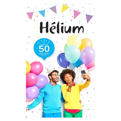 Bouteille d'hélium - Incolore - 0,42 m³ - Ballons et Accessoires de fête-1