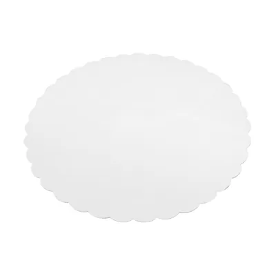Rond festonné carton blanc ø 23 cm – Semelle gâteau - Support carton rond - Paquet de 250 - Semelles gâteaux, Supports gâteaux