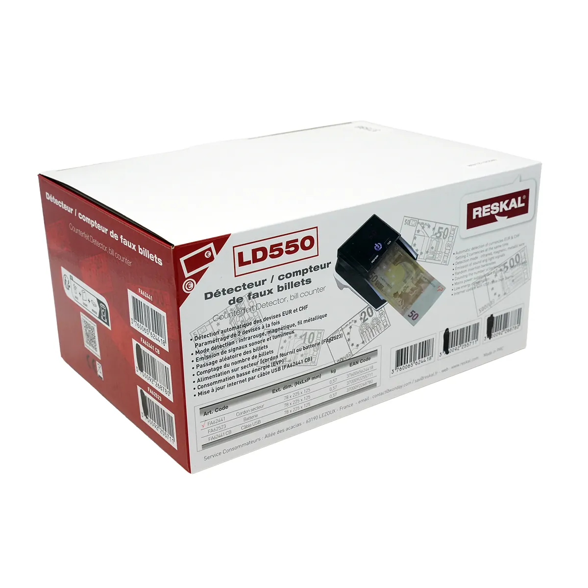 Détecteur de faux billets - Détecteurs de faux billets - Compteurs pièces et billets-3