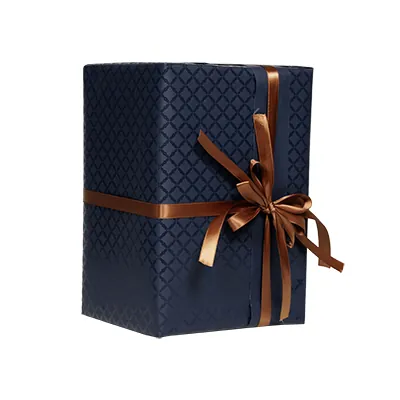 Papier cadeau Grata bleu mat motif brillant recto-verso 70 cm x 25 m 100% recyclé 80 g/m² – Le rouleau - Papier cadeaux couchés à motifs-3