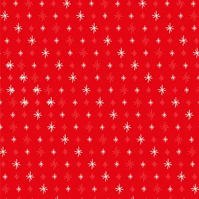 Pochette cadeau Noël Stars Red 25 + 6,5 x H 41 cm - Lot de 250 - Pochettes cadeaux à motifs-1