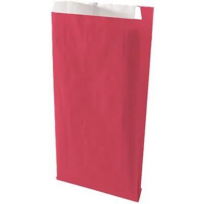 Pochette cadeau kraft vergé rose magenta 31 x 8 x 49 cm - Sachet kraft - Lot de 250 - Pochettes cadeaux unies