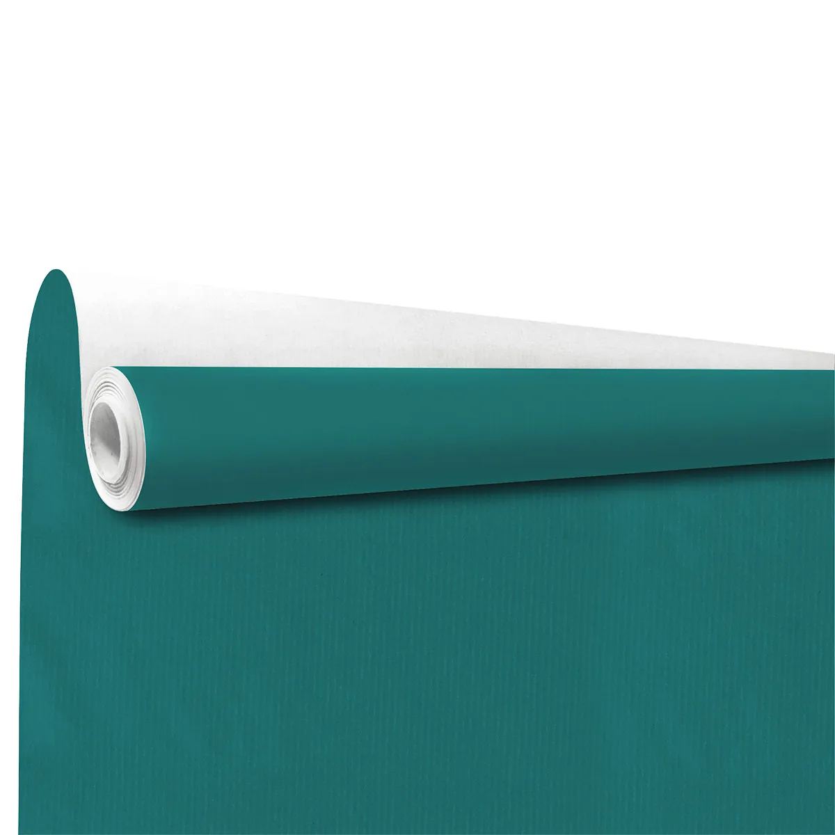 Papier cadeau kraft vergé bleu Wendy uni 70 cm x 100 m 60 g/m² – le rouleau - Papiers cadeaux unis