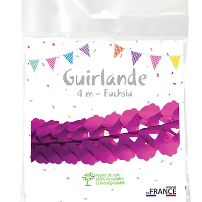 Guirlande Zinnia - Ballons et Accessoires de fête-1