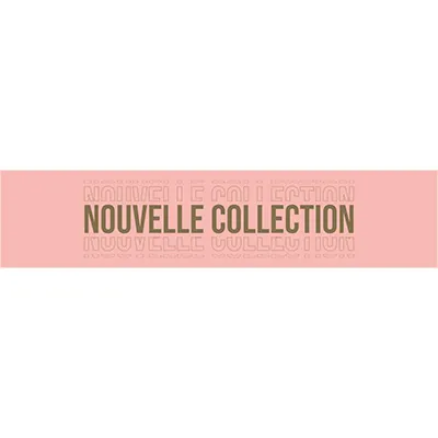 Affiche Nouvelle collection horizontale 90 x 20 cm rose/or - Affiches Nouvelle collection